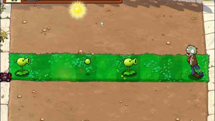 ZOMBI AKAN DATANG - AREA SIANG - PETUALANGAN - PLANT VS ZOMBIES - LEVEL 1-1