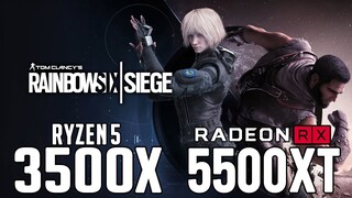 Rainbow Six Siege on Ryzen 5 3500x + RX 5500 XT 8gb 1080p, 1440p benchmarks!