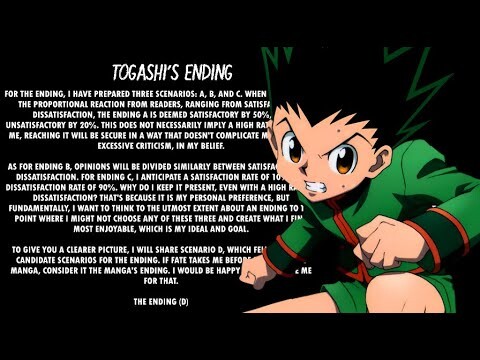 Togashi Reveals Hunter x Hunter's Ending Thanks to Declining Health