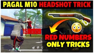 Top 4 Pagal M10 Onetap Headshot Tricks with Handcam Free Fire | Crouch Onetap Headshot Trick