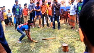 The box must be broken when the eye is closed **Funny Game** Funny hari bhanga khela.