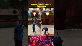 Perbedaan cara rivev pas kenok antara pro vs legend #shorts #freefire