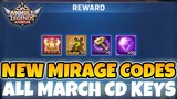 NEW Mirage Codes + March CD KEYS  | Mobile Legends Adventure 2022