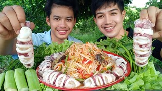 ตำมั่วหมึกไข่แน่นๆ แซ่บสุดๆ มากินด้วยกันค้าบ