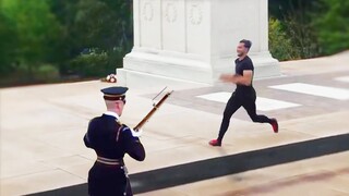 He Tried To Mess With A Guard Of The Tomb Of The Unknown Soldier