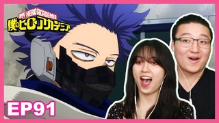 SHINSO'S NEW TECHNIQUE 😱 | My Hero Academia Reaction Episode 91 / 5x3