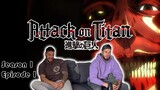 Anime Noob and Veteran React to Attack on Titan Season 1 Episode 1 | This show is so dark |