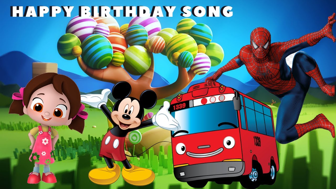 Niloya Tayo Mickey Mouse Ultraman Spiderman Happy Birthday Song - Lagu Anak  Anak - Çocuk Şarkıları - Bilibili