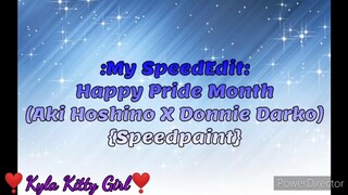 My Editing Video #52: 🌈Happy Pride Month🌈 (Aki Hoshino X Donnie Darko) {Speedpaint}