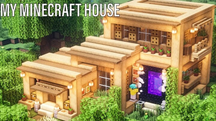 【MC MY HOUSE】minecraft搬运：如何建造功能齐全的生存木屋