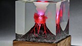 Membuat visual letusan gunung berapi dengan getah pohon