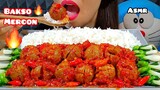 EATING SUPER SPICY MEATBALL WITH RICE / BAKSO MERCON ASMR Real Sounds