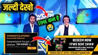 FINALLY REDEEM CODE ?[ HINDI ] Free Fire World Series 2022 Sentosa | Finals | FFWS MILESTONE REWARD