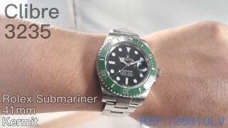 Submariner 41mm 126610 LV Green Ceramic Kermit.mp4