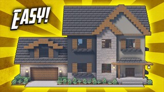 Minecraft: How To Build A Suburban Mansion House Tutorial (#8)