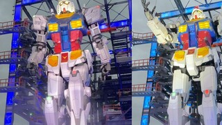 [Yokohama 1:1 Gundam] That real-life movable Gundam finally moved yesterday! ! (Super close up, no e