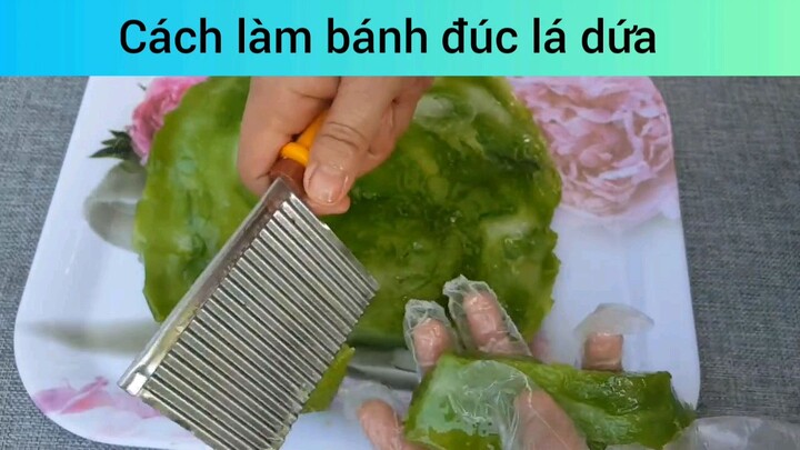 làm bánh đúc lá dứa kiểu mới