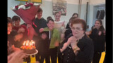 Russian students pretend to fight to surprise teacher on birthday