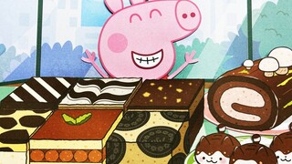 [Peppa Pi] Peppa eatting cakes