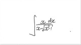 rational function integral x/(x-√(x^2-1)) dx