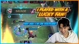 I played duo rank with my viewer and got savage for them | MLBB