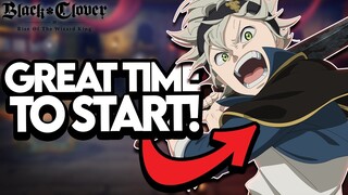 *NOW* IS THE BEST TIME TO START BLACK CLOVER MOBILE! START PREPPING FOR HALF-YEAR ANNIVERSARY