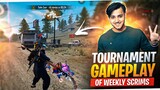 TOURNAMENT HIGHLIGHTS🏆 OF WEEKLY SCRIMS 1v3 CLUTCHES BY TANEJA OP