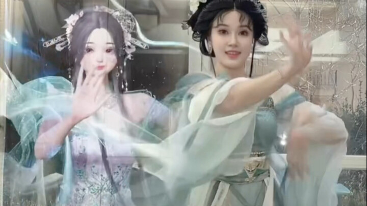 粉丝投稿，模仿以闪舞蹈。（七个动作礼包合成）
