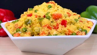 10minutes Vegetable Couscous Recipe - Easy Couscous Recipe -Vegetable Couscous -How To Cook Couscous