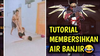 TUTORIAL MEMBERSIHKAN AIR BANJIR, BEGINI CARANYA😂