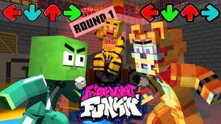 Monster School: Minecraft Chica vs Glamrock Freddy - FNF Challenge | Minecraft Animation