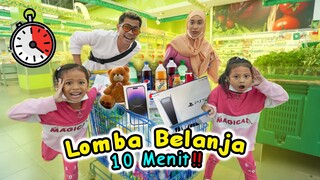 BELI APAPUN DI SUPERMARKET DALAM WAKTU 10 MENIT‼️ SIAPA YANG MENANG⁉️😱