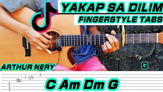 (Arthur Nery) Yakap sa dilim - Orange & Lemon  | Fingerstyle Cover - Tabs + Chords + Lyrics