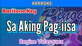 Sa Aking Pag-iisa by Regine Velasquez (Karaoke : Baritone Key)