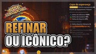 É MELHOR ESPECIALIZAR OU EVOLUIR ICÔNICO DOS EQUIPAMENTOS ? - RISE OF KINGDOMS