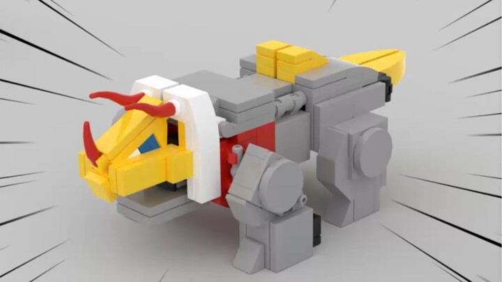 Building Blocks Version of a Dinobot