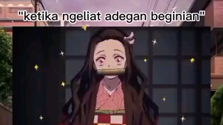 ketika liat cewe 2d bilek: