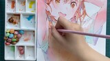[Vẽ tay] Dạy vẽ Misaka Mikoto bằng kẹo viên nhiều màu M&M's
