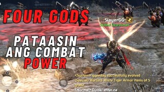 FOUR GODS GUIDE : PAANO PATAASIN ANG COMBAT POWER