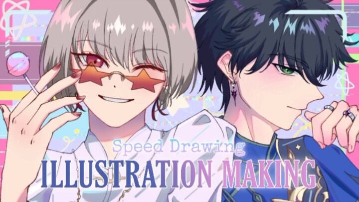 [SPEED DRAWING] Illustration Making (for entrys) | Menggambar OC buat challenge