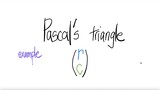 Pascal's triangle rCk [examples]