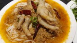 ทำขนมจีนน้ำยากะทิตีนไก่อวบๆง่ายๆFish Curry Sauce with Chicken  Feet & Rice Vermicelli