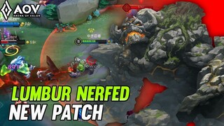 AoV : Lumbur Nerfed New Patch - Arena of valor