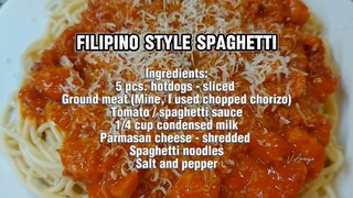 Filipino Style Spaghetti with a Twist