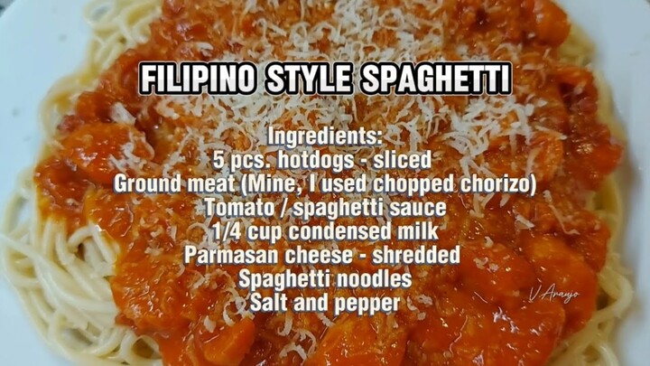 Filipino Style Spaghetti with a Twist