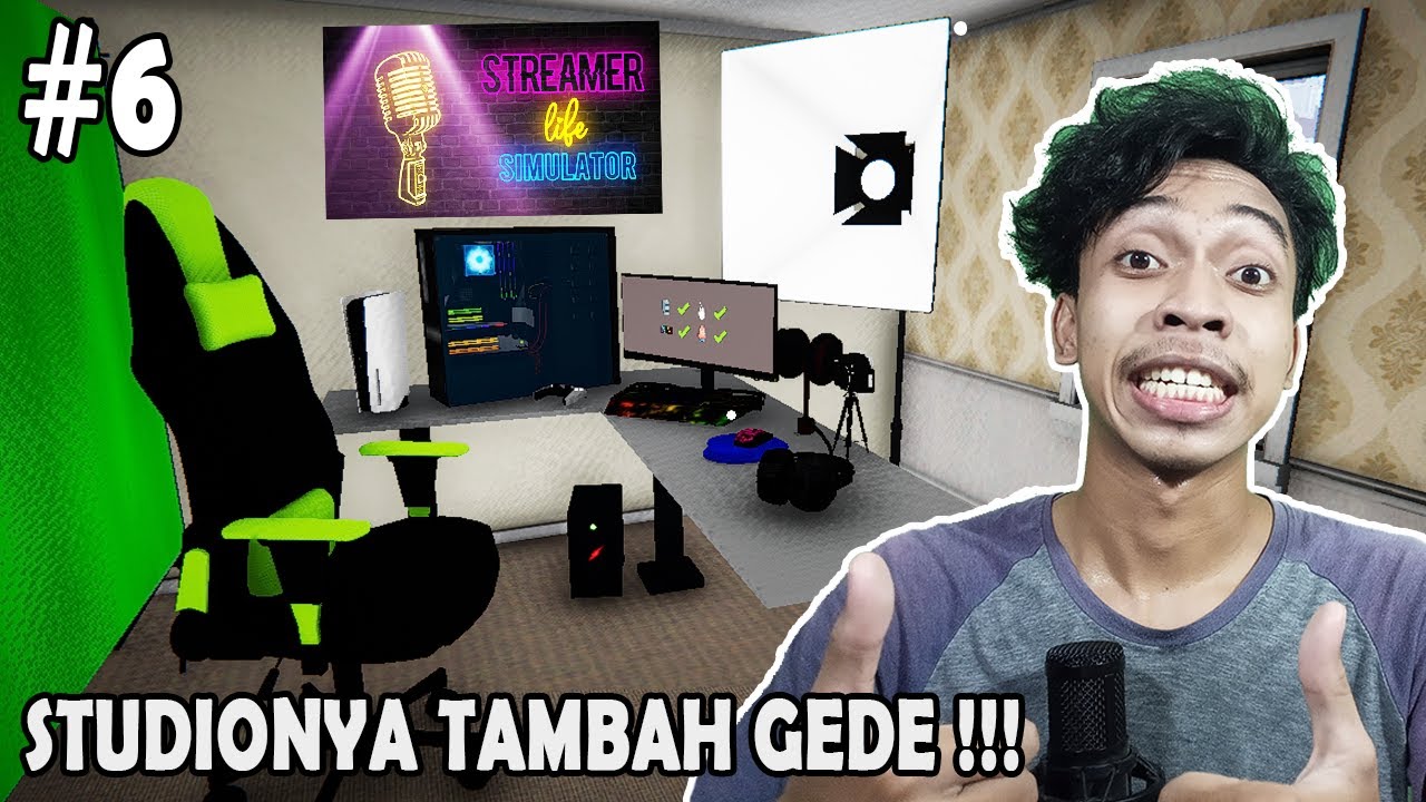 YEEAY STUDIO GAMINGKU !! Streamer Life Simulator Indonesia - Part 6 -  BiliBili