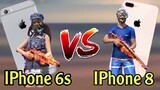 IPhone 8 Plus VS IPhone 6s Plus 📲 Free Fire 🇧🇷