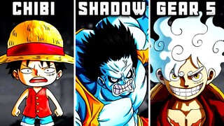 The Evolution Of Monkey D. Luffy In One Piece