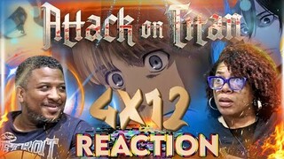 Attack On Titan 4x12 "Guides" REACTION!!
