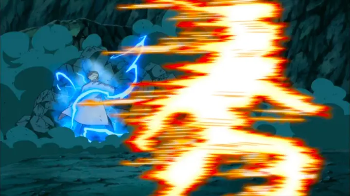 Naruto Activates Minato's Yellow Flash Speed & Fight vs 4th Raiake English Dub